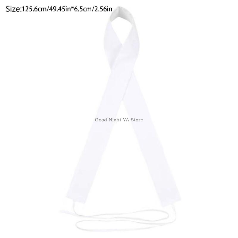 Skinny Tie Men - สไตล์จีนโบราณที่ถอดออกได้ปลอม Neckline สีขาวผอมยาวผ้าพันคอผ้าพันคอสำหรับสตรีบุรุษ
