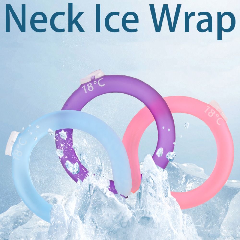 Neck Warmer Tube - แผ่นเจลประคบเย็นสำหรับคอแบบใหม่ วงแหวนทำความเย็นแบบใช้ซ้ำได้ ผ้าพันคอทำความเย็นสำหรับกิจกรรมกลางแจ้ง