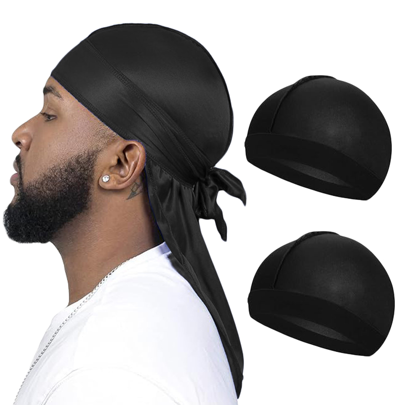 3 ชิ้น/ล็อตยาว Silky Durag ยาว - Bandana Doo Rag บทวิจารณ์และราคา
