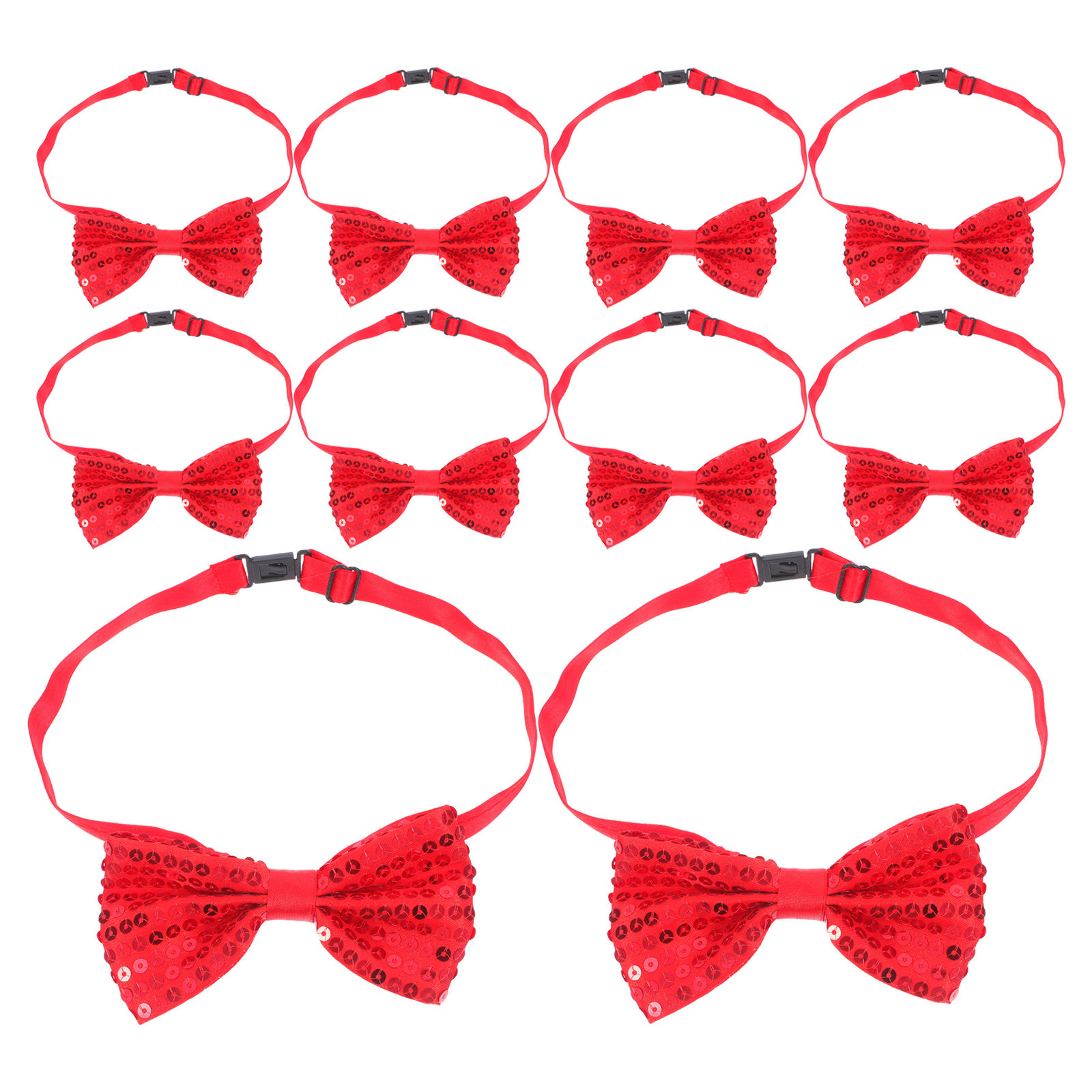 โบว์ไทเด็กสีแดงประดับเลื่อม 10 - Bow Tie Pre Tied บทวิจารณ์และราคา
