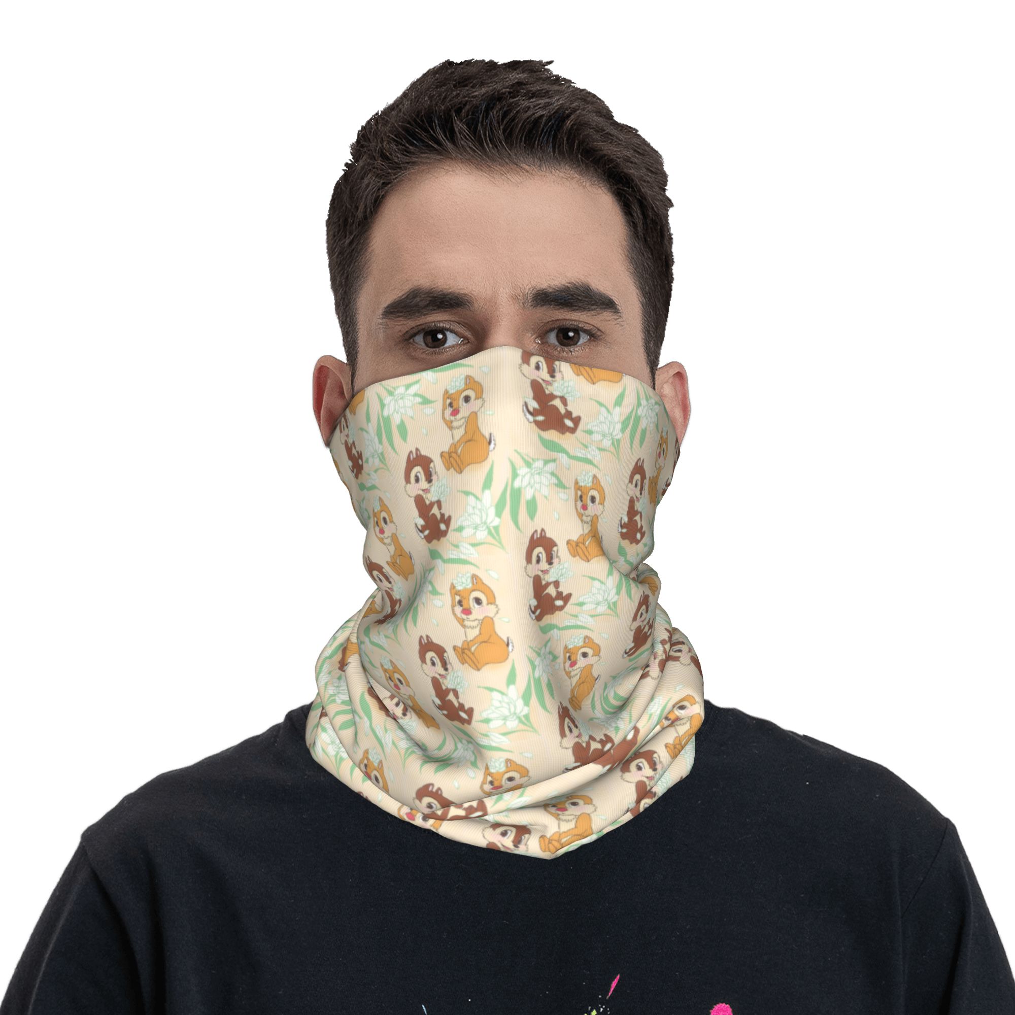 ผ้าพันคอแบบมีฮู้ดลายการ์ตูน C- - Neck Warmer Tube บทวิจารณ์และราคา