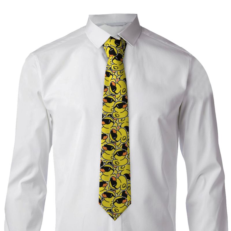 เนคไทลายเป็ดยางน่ารักสำหรับผู้ - Skinny Tie Men บทวิจารณ์และราคา