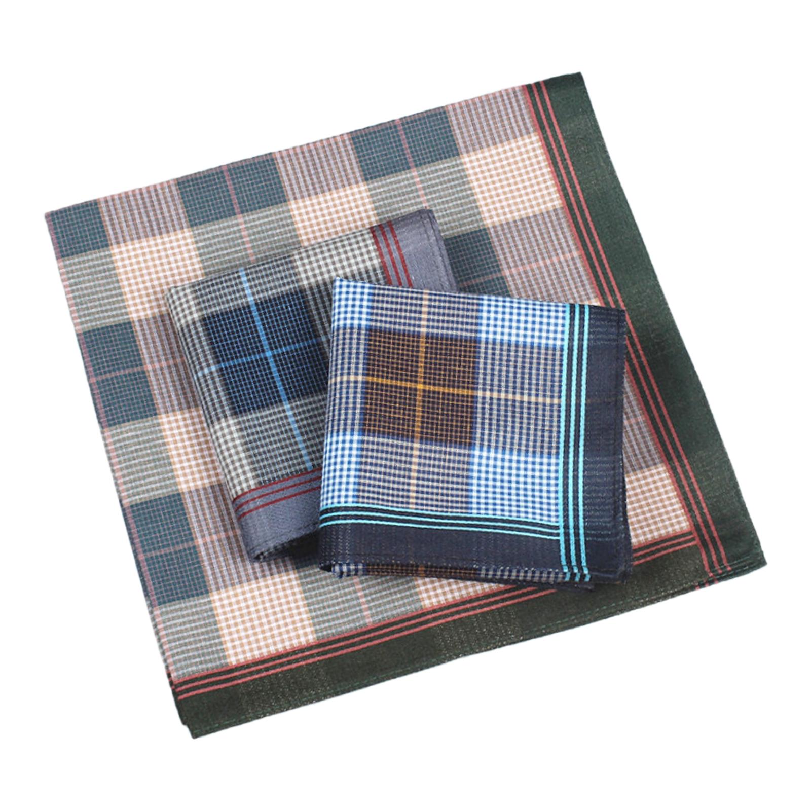 ผ้าเช็ดหน้าพกพา 6 ชิ้น, ผ้าเช็ - Handkerchief Cotton Men บทวิจารณ์และราคา